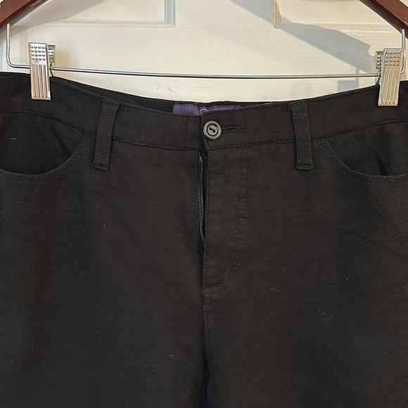 Lightly used Not Your Daughters Jeans size 12 black straight leg pant - Picture 2 of 5